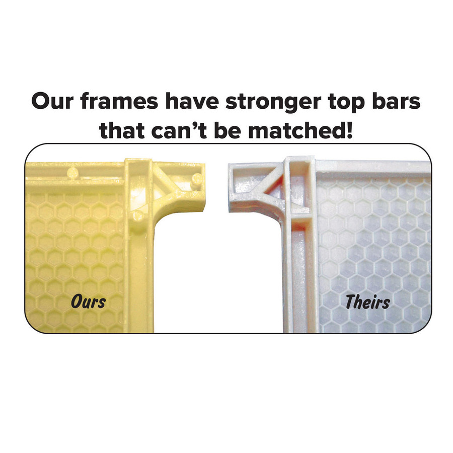 6 1/4" Waxed Standard Plastic Frame, Natural