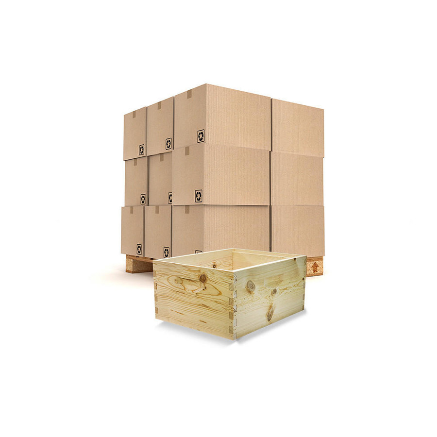 Bulk Unassembled 9 5/8" Budget Grade Deep Hive Box, 36+ Boxes,Z814, Mann Lake Ltd.
