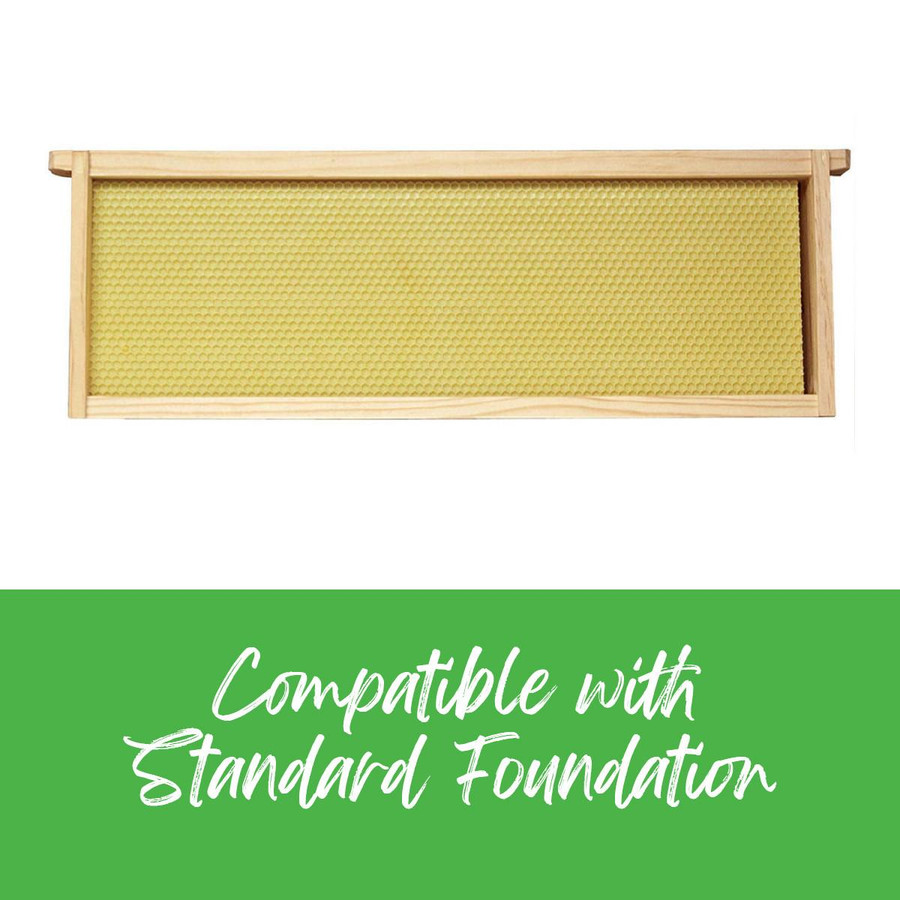 6 1/4" Medium Unassembled Frames - Groove Top and Groove Bottom with Pre-drilled Holes in Endbars - 10 Pack,FR831, Mann Lake Ltd.