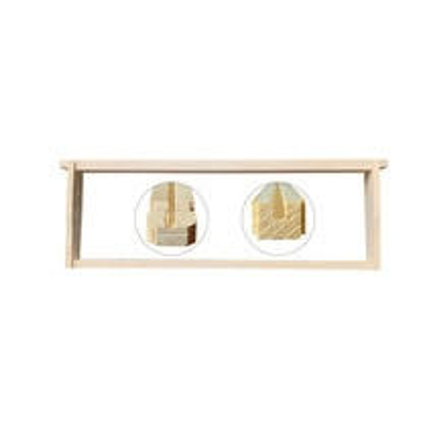 6 1/4" Medium Unassembled Frames - Groove Top and Groove Bottom with Pre-drilled Holes in Endbars - 100 Pack (10+ Packs),FR833, Mann Lake Ltd. 6 1/4" Medium Unassembled Frames - Groove Top and Groove Bottom with Pre-drilled Holes in Endbars - 100 Pack (10+ Packs),FR833, Mann Lake Ltd.