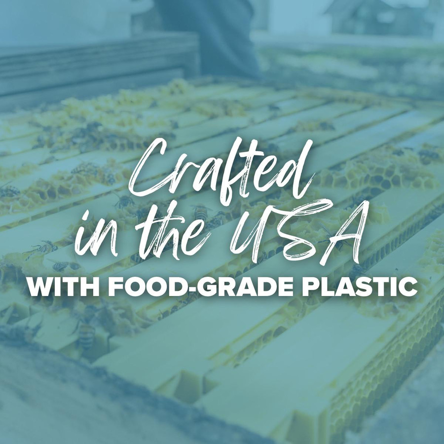 9 1/8" Waxed Standard Plastic Frame - Case of 30,Z268, Mann Lake Ltd.