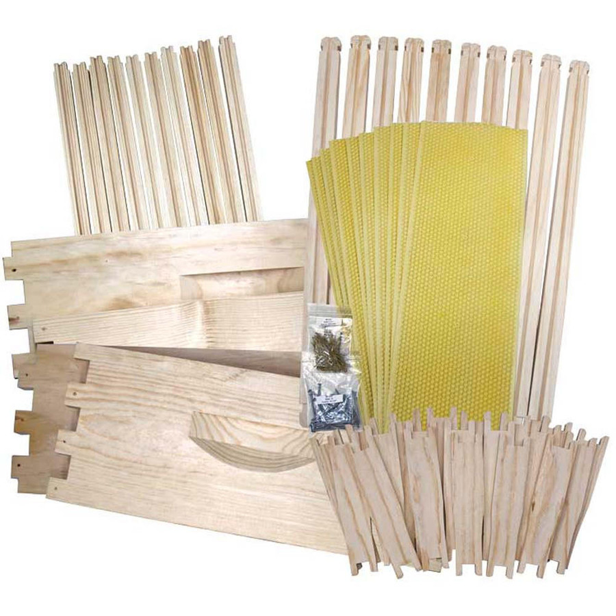 10 Frame 6 5/8" Unassembled Super Kit with Foundation,KD105, Mann Lake Ltd. 10 Frame 6 5/8" Unassembled Super Kit with Foundation,KD105, Mann Lake Ltd.