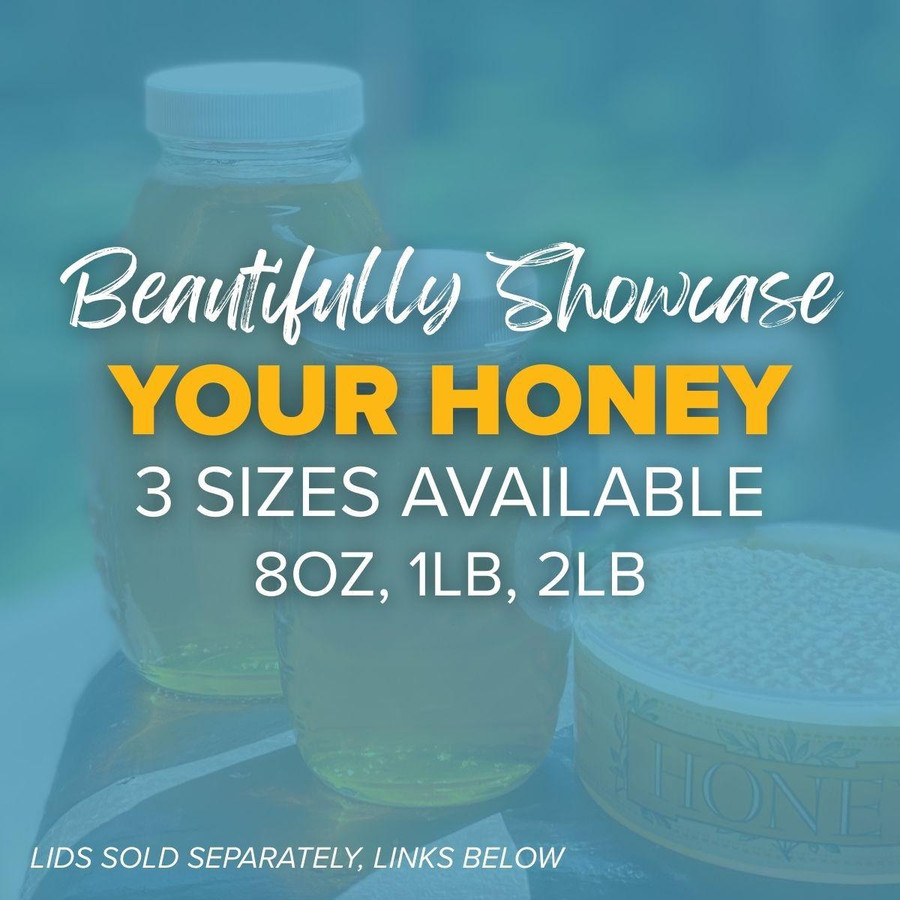 Classic Queenline Glass Jars,Z278, Mann Lake Ltd.