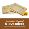 Unassembled 9 5/8" Commercial Grade Deep Hive Box, Case of 5,Z811, Mann Lake Ltd.