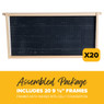 9 1/8" Black Assembled Frames with Waxed Rite-Cell® Foundation, case of 20,WW895, Mann Lake Ltd.