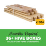 Bulk Unassembled 6 5/8" Commercial Grade Medium Super, 36+ Boxes,Z813, Mann Lake Ltd.