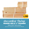 6 1/4" Medium Unassembled Frames - Groove Top and Groove Bottom without Holes in Endbars- 100 Packs (10+ Packs),FR813, Mann Lake Ltd.