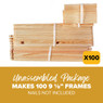 9 1/8" Deep Unassembled Frames - Groove Top and Groove Bottom with Pre-drilled Holes in Endbars - 100 Pack,FR822, Mann Lake Ltd.