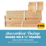9 1/8" Deep Unassembled Frames - Groove Top and Groove Bottom with Pre-drilled Holes in Endbars - 100 Pack (10+ Packs),FR823, Mann Lake Ltd.