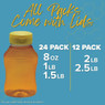 Hourglass Embossed Honey Jars,Z272, Mann Lake Ltd.