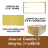 10 Frame 9 5/8" Unassembled Complete Hive Kit With Foundation,KD100, Mann Lake Ltd.