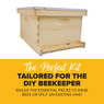 10 Frame 9 5/8" Unassembled Complete Hive Kit With Foundation,KD100, Mann Lake Ltd.