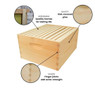 10 Frame 9 5/8" Unassembled Hive Kit with Foundation,KD101, Mann Lake Ltd.