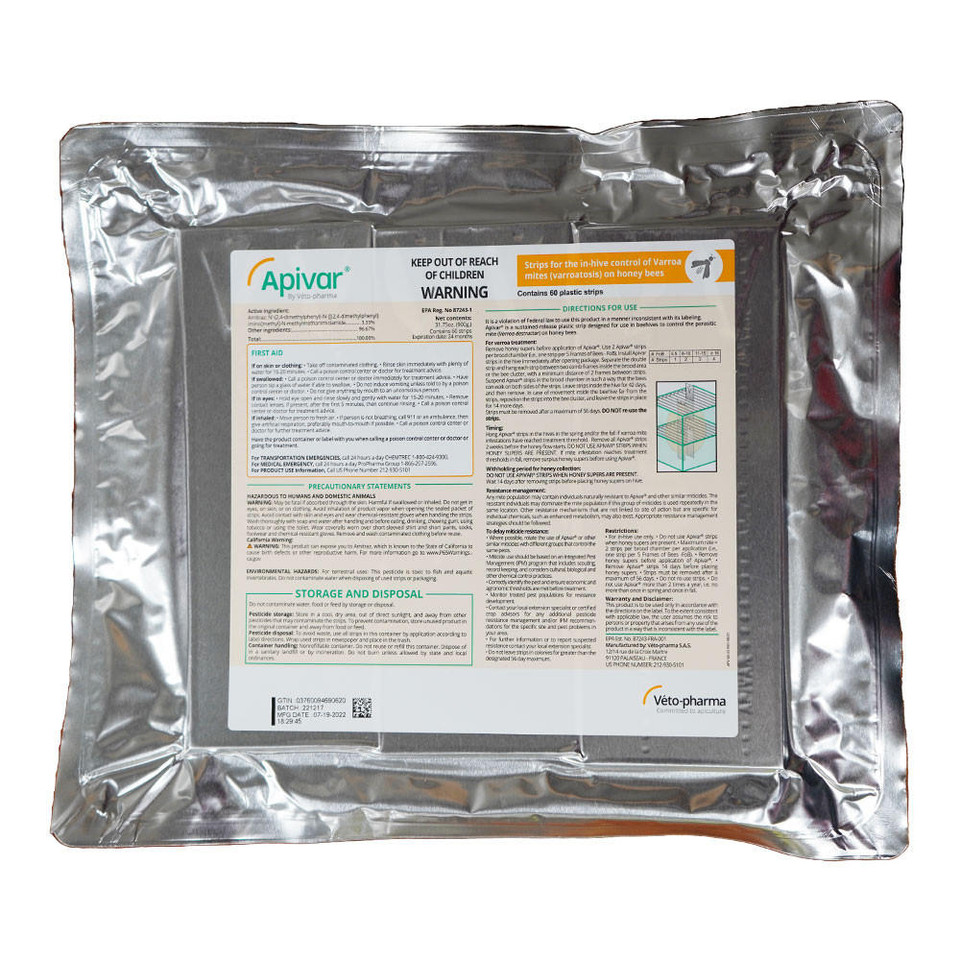 Mite Away Quick Strips Varroa Mite Control Mann Lake