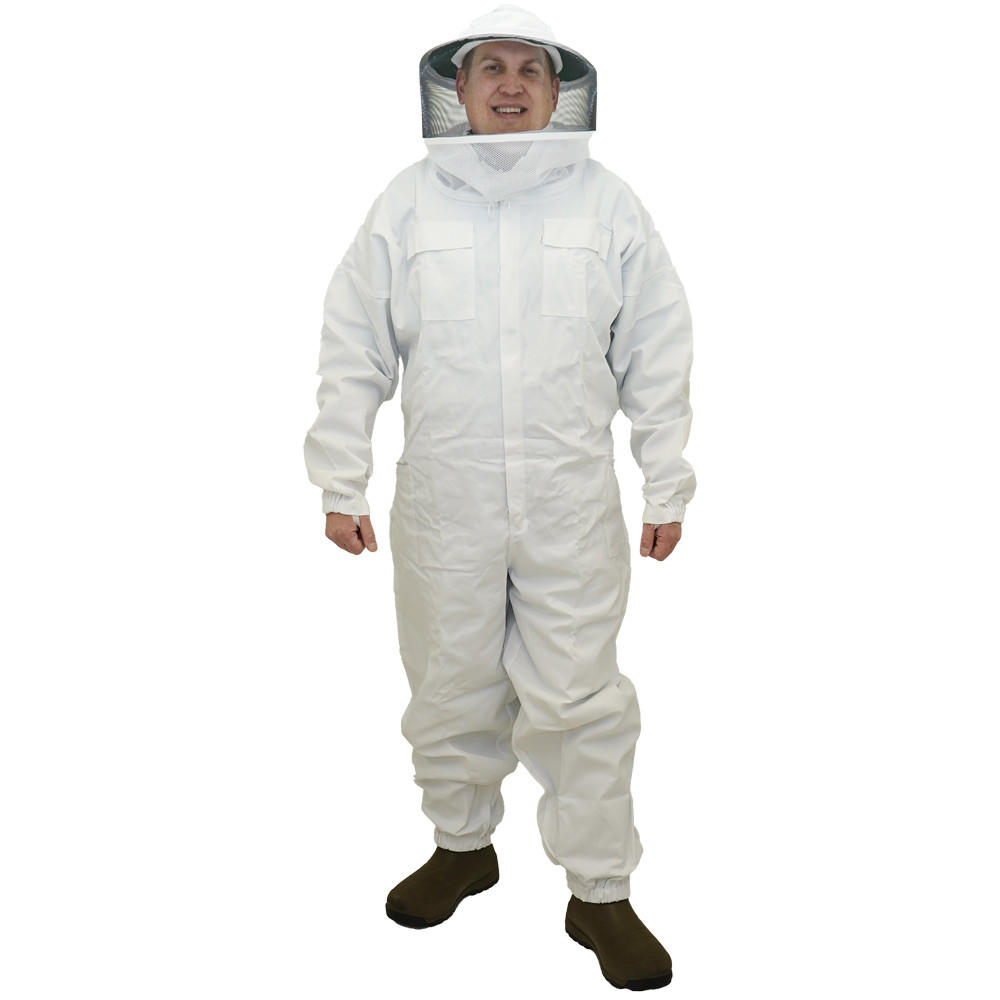 Bees & Co U73 Natural Cotton Beekeeper Suit with Round Veil