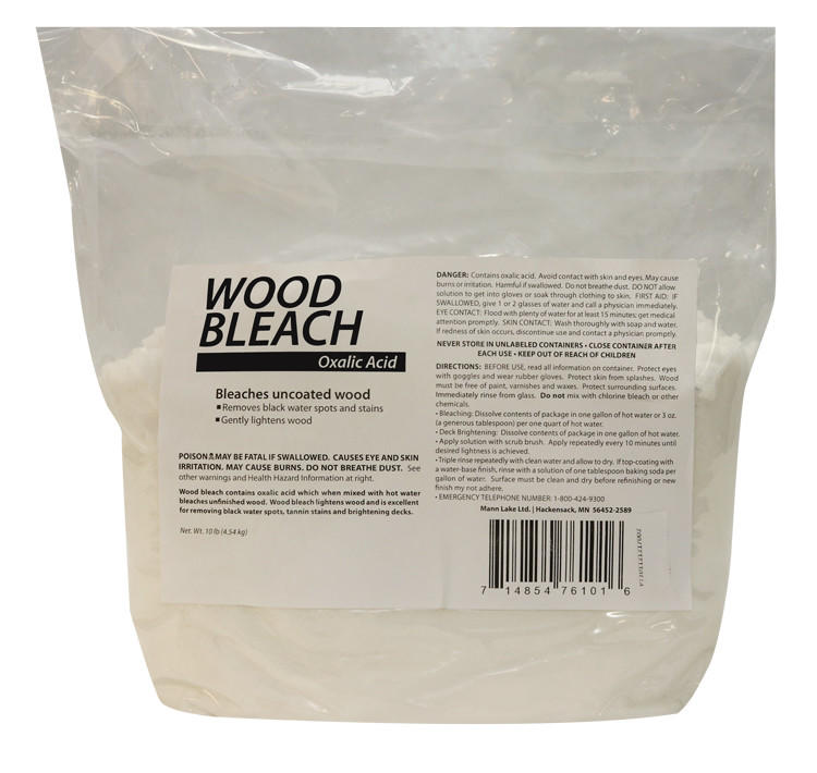 Oxalic Acid Wood Bleach Stain Removal for Wood Mann Lake