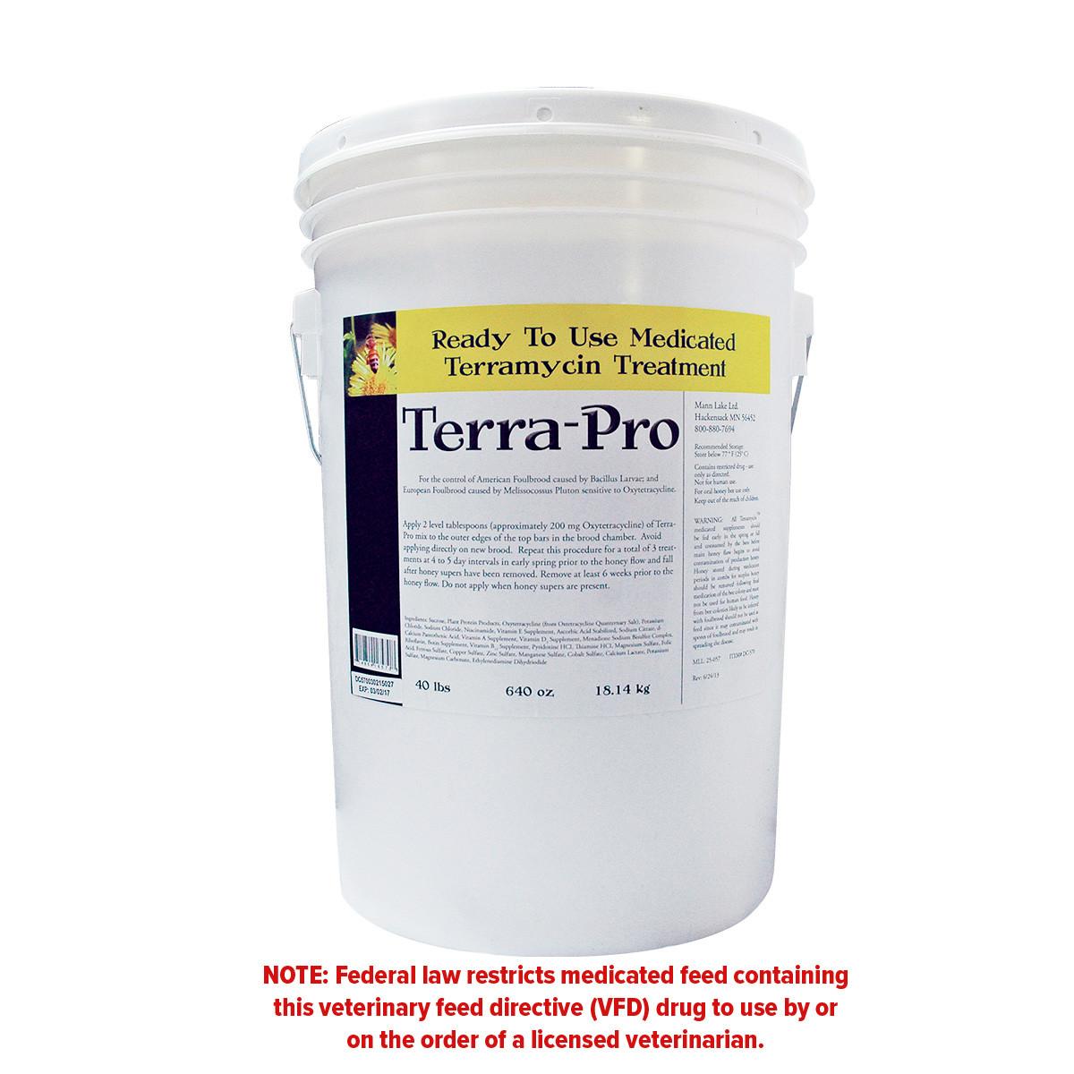 Terra-Pro Medicated Terramycin Treatment, 40 lb | Mann Lake Ltd.