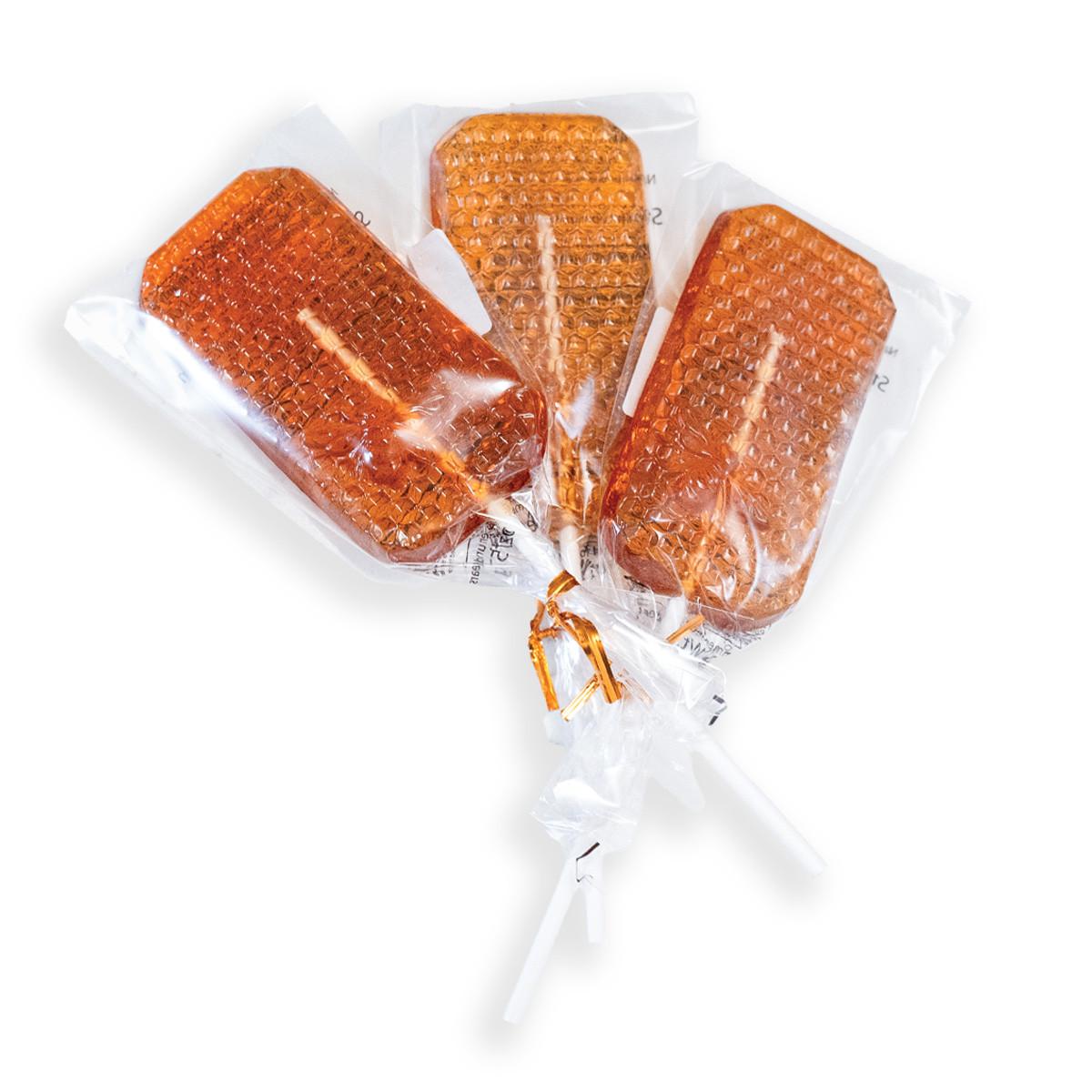 Honeycomb Lollipops