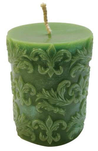 Fleur-de-lis Cylinder Candle Mold | Mann Lake Bee & Ag Supply