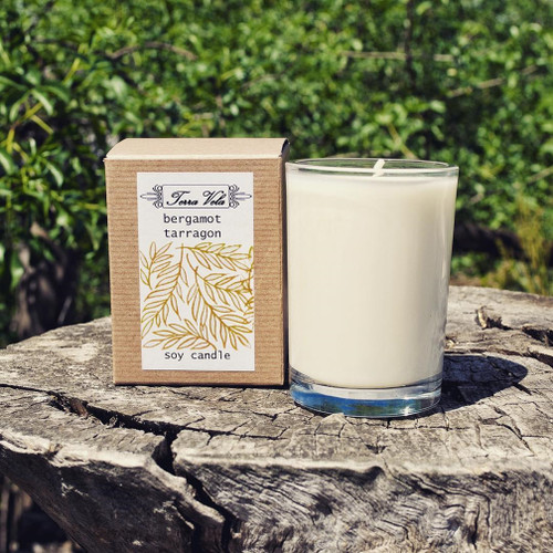 Natural soy wax candle, hand poured in small batches. An artisan soy wax candle of the highest quality.