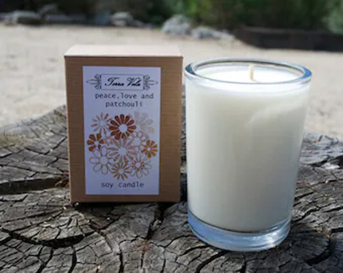 Peace, Love & Patchouli Soy Candle
