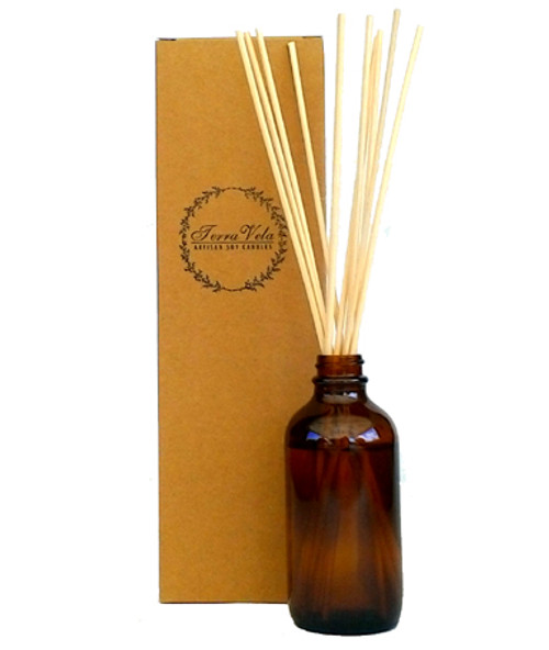 Apothecary glass natural reed diffuser. Sustained aromatherapy of the utmost quality.