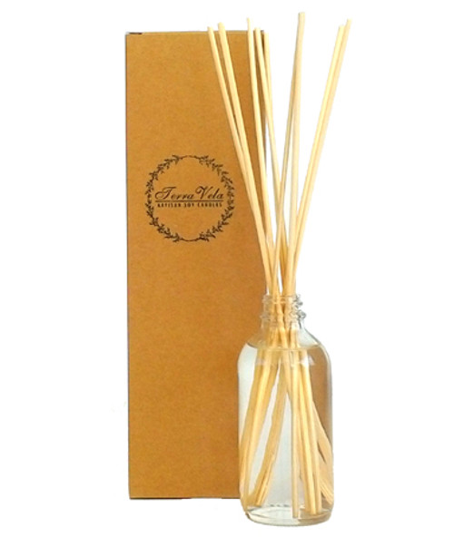 Apothecary glass natural reed diffuser. Sustained aromatherapy of the utmost quality.