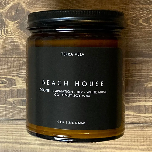 Beach House Amber Jar Soy Candle