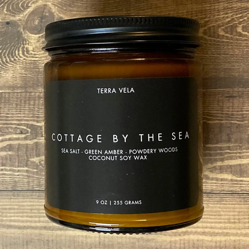 Cottage By The Sea Amber Jar Soy Candle