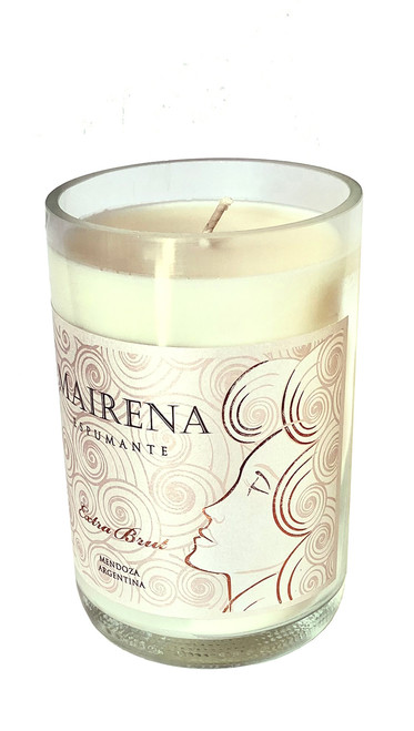 Plumeria Sparkling Wine Bottle Soy Candle