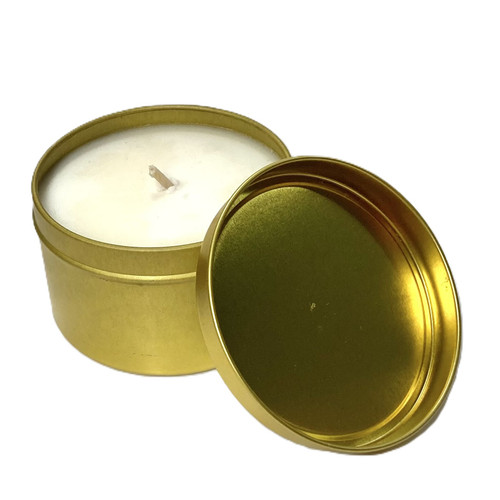 Flannel Gold Tin Soy Candle