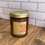 Terra Vela Amber Jar soy wax candle with gold lid, burns for up to 50 hours.