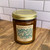 Terra Vela Amber Jar soy wax candle with gold lid, burns for up to 50 hours.