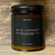 Terra Vela Amber Jar soy wax candle with black lid, burns for up to 50 hours.