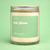 Terra Vela Clear Jar soy wax candle with Silver lid, burns for up to 50 hours.