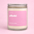 Terra Vela Clear Jar soy wax candle with Silver lid, burns for up to 50 hours.