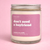 Terra Vela Clear Jar soy wax candle with Silver lid, burns for up to 50 hours.