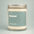 Terra Vela Clear Jar soy wax candle with Silver lid, burns for up to 50 hours.