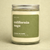Terra Vela Clear Jar soy wax candle with Silver lid, burns for up to 50 hours.