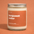 Terra Vela Clear Jar soy wax candle with Silver lid, burns for up to 50 hours.