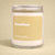 Terra Vela Clear Jar soy wax candle with Silver lid, burns for up to 50 hours.
