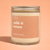 Terra Vela Clear Jar soy wax candle with Silver lid, burns for up to 50 hours.