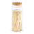 4" Safety Matches in Glass Jar 80 ct.
