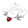 Alchemy England Swallow Heart Necklace