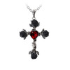 Alchemy England Black Rosifix Necklace