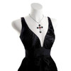 Alchemy England Black Rosifix Necklace