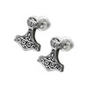 Alchemy England Thor Hammer Stud Earrings