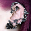 Alchemy England Black Rose Ear Wrap