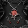 Alchemy England Empyrean Tear Earrings - Red