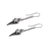 Alchemy England Rabenschadel Schlenker Earrings